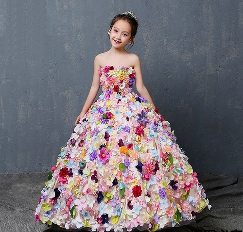 party wear gown for teenage girl